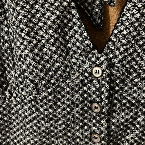 Free People Black & White Plaid halter top - Picture 2 of 3